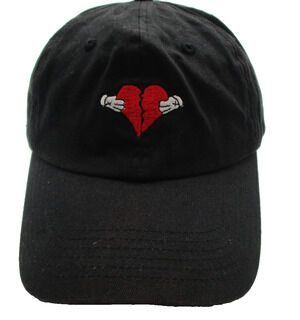 Kanye West 808s & Heartbreak Embroidered Black Baseball Cap Dad Hat Reproduction